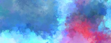 Sanatsal soyut arkaplan. Doku boyalı duvar kağıdı. Boya darbeleriyle yaratıcı bir illüstrasyon. Fırça desenli resim.