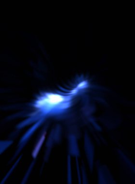 Işık parçacık izleri. Parlayan parçacıkları ve çizgileri olan ışık patlaması yıldızı. Güzel hareketli soyut ışın arkaplanı.