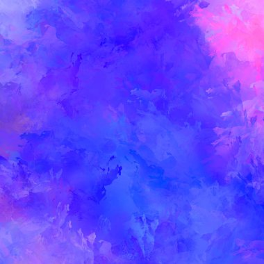 Canlı fırça darbeleriyle boyanmış. Renkli desenli resim. Fırçalanmış duvar kağıdını boya.