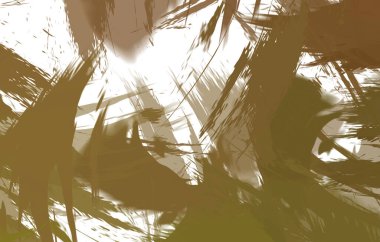 Renkli fırça darbelerinin 2B çizimi. Dekoratif doku resmi. Canlı boya desenli arka plan. Kaotik fırça darbeleri resim.