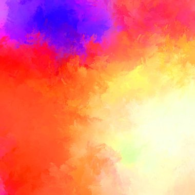 Duvar sanatı Eşsiz ve yaratıcı illüstrasyon. Fırça darbesi ile boyanmış. Renkli fırça darbelerinin soyut arkaplanı. Fırçalanmış canlı duvar kâğıdı. Boyalı sanatsal yaratım.