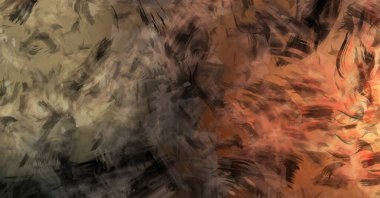 Modern sanat. Taranmış Boyalı Soyut Arkaplan. Fırça darbesi ile boyanmış. Boya darbeleri. 2B Görüntü