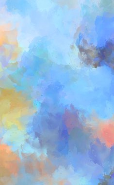 Modern sanat. Taranmış Boyalı Soyut Arkaplan. Fırça darbesi ile boyanmış. Boya darbeleri. 2B Görüntü.