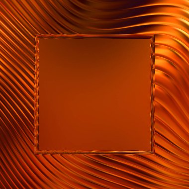 Soyut çerçeveli arkaplan. Renkli, canlı, dalgalı bir duvar kağıdı. Merkezi çerçeveli yaratıcı grafik 2d çizim. Dinamik şekilli modaya uygun sıvı örtüsü.