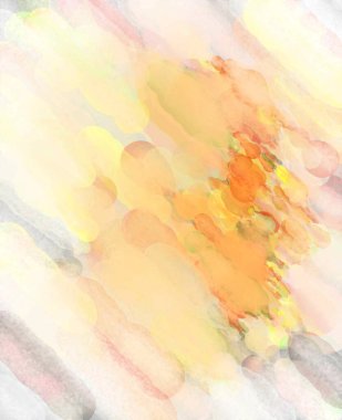 2D çizim. Sanatsal arkaplan resmi. Tablo üzerinde soyut resim. Çağdaş sanat. El yapımı resim. Renkli doku. Modern sanat eserleri. Yüzeyde suluboya fırça darbeleriyle boyama.