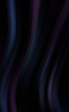 Siyah arka planda renkli düz çizgiler. Sıvı ve sıvı renkli dalgalar karanlıkta akıyor. Duvar kağıdı, afiş, arkaplan, kart, kitap, kapak, poster, afiş, broşür