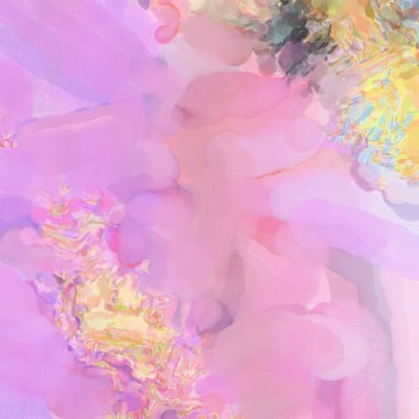 2D çizim. Sanatsal arkaplan resmi. Tablo üzerinde soyut resim. Çağdaş sanat. El yapımı resim. Renkli doku. Modern sanat eserleri. Yüzeyde suluboya fırça darbeleriyle boyama.