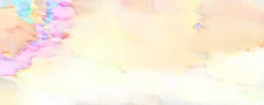 Çağdaş sanat. El yapımı resim. Modern sanat eserleri. Yüzeyde suluboya fırça darbeleriyle resim yapmak. 2D çizim. Sanatsal arkaplan resmi. Tablo üzerinde soyut resim. Renkli doku.