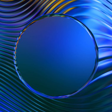 Soyut çerçeveli arkaplan. Renkli, canlı, dalgalı bir duvar kağıdı. Merkezi çerçeveli yaratıcı grafik 2d çizim. Dinamik şekilli modaya uygun sıvı örtüsü.