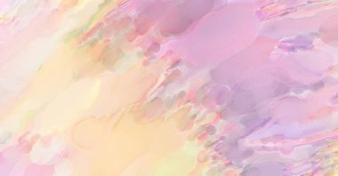Poster, duvar sanatı, afiş, kart, kitap kapağı veya ambalaj için pastel renkli suluboya resim. Alkol mürekkebini andıran rahatlatıcı fırça darbelerinin modern resmi.