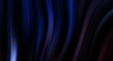 Siyah arka planda renkli düz çizgiler. Sıvı ve sıvı renkli dalgalar karanlıkta akıyor. Duvar kağıdı, afiş, arkaplan, kart, kitap, kapak, poster, afiş, broşür