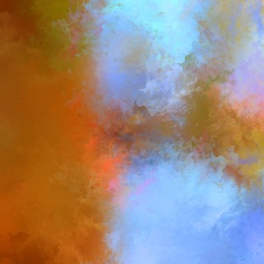 Renkli fırça darbelerinin soyut arkaplanı. fırçalanmış canlı duvar kağıdı. resmedilmiş sanat eseri. Eşsiz ve yaratıcı illüstrasyon.