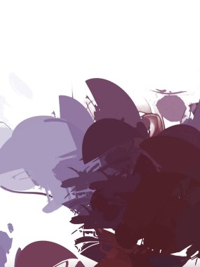 Taranmış Boyalı Soyut Arkaplan. Vahşi kaotik fırça darbeleri. Boya darbeleri. 2D İllüstrasyon. Fırça darbeli resim. 