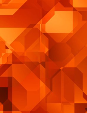 Renkli ve canlı geometrik şekiller katmanları var. Bir teknoloji planının dijital illüstrasyonu. Gelecekçi tasarım şablonu.