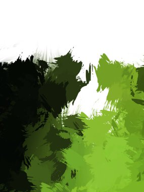 Taranmış Boyalı Soyut Arkaplan. Vahşi kaotik fırça darbeleri. Boya darbeleri. 2D İllüstrasyon. Fırça darbeli resim. 