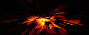 Işık parçacık izleri. Parlayan parçacıkları ve çizgileri olan ışık patlaması yıldızı. Güzel hareketli soyut ışın arkaplanı.