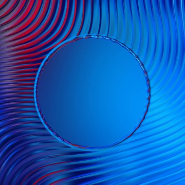 Soyut çerçeveli arkaplan. Renkli, canlı, dalgalı bir duvar kağıdı. Merkezi çerçeveli yaratıcı grafik 2d çizim. Dinamik şekilli modaya uygun sıvı örtüsü.