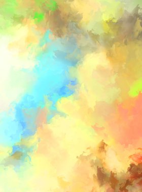 Sanatsal soyut arkaplan. Doku boyalı duvar kağıdı. Boya darbeleriyle yaratıcı bir illüstrasyon. Fırça desenli resim.