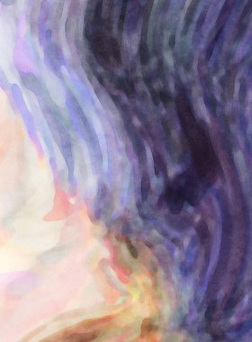 2D çizim. Sanatsal arkaplan resmi. Tablo üzerinde soyut resim. Çağdaş sanat. El yapımı resim. Renkli doku. Modern sanat eserleri. Yüzeyde suluboya fırça darbeleriyle boyama.