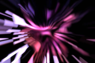 Işık parçacık izleri. Parlayan parçacıkları ve çizgileri olan ışık patlaması yıldızı. Güzel hareketli soyut ışın arkaplanı.