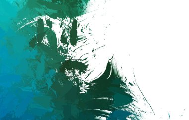 Duvar sanatı Eşsiz ve yaratıcı illüstrasyon. Fırça darbesi ile boyanmış. Renkli fırça darbelerinin soyut arkaplanı. Fırçalanmış canlı duvar kâğıdı. Boyalı sanatsal yaratım.