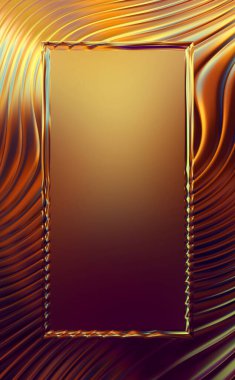 Soyut çerçeveli arkaplan. Renkli, canlı, dalgalı bir duvar kağıdı. Merkezi çerçeveli yaratıcı grafik 2d çizim. Dinamik şekilli modaya uygun sıvı örtüsü.