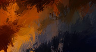 Renkli fırça darbelerinin soyut arkaplanı. fırçalanmış canlı duvar kağıdı. resmedilmiş sanat eseri. Eşsiz ve yaratıcı illüstrasyon.