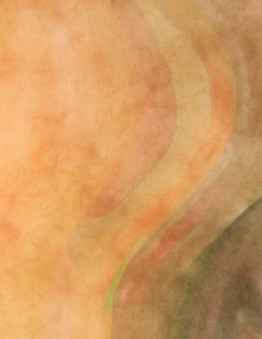 Yumuşak suluboya duvar kağıdı. Hafifçe fırçalanmış renkleri olan sanatsal bir resim. Pastel renkler arkaplana dokunmuş. Soyut duvar sanatı..