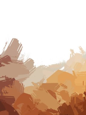 Taranmış Boyalı Soyut Arkaplan. Vahşi kaotik fırça darbeleri. Boya darbeleri. 2D İllüstrasyon. Fırça darbeli resim. 