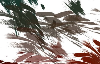 Renkli fırça darbelerinin 2B çizimi. Dekoratif doku resmi. Canlı boya desenli arka plan. Kaotik fırça darbeleri resim.