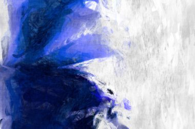 Soyut arkaplanda pürüzlü fırça darbeleri. Fırça boyası. Renkli boya darbeleri. Eşsiz duvar sanatı. Tuvaldeki modern sanat. Renkli çağdaş sanat eserleri. 