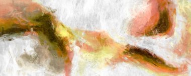 Soyut arkaplanda pürüzlü fırça darbeleri. Fırça boyası. Renkli boya darbeleri. Eşsiz duvar sanatı. Tuvaldeki modern sanat. Renkli çağdaş sanat eserleri. 