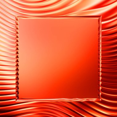 Soyut çerçeveli arkaplan. Renkli, canlı, dalgalı bir duvar kağıdı. Merkezi çerçeveli yaratıcı grafik 2d çizim. Dinamik şekilli modaya uygun sıvı örtüsü.