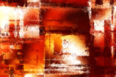 Modern sanat. Renkli çağdaş sanat eserleri. Renkli boya darbeleri. Soyut arkaplanda fırça darbeleri. Fırça boyası. Eşsiz duvar sanatı.