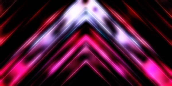 Abstrakt Lysande Geometriska Ljus Bakgrund Fractal Symmetrisk Grafisk Illustration Skärande — Stockfoto