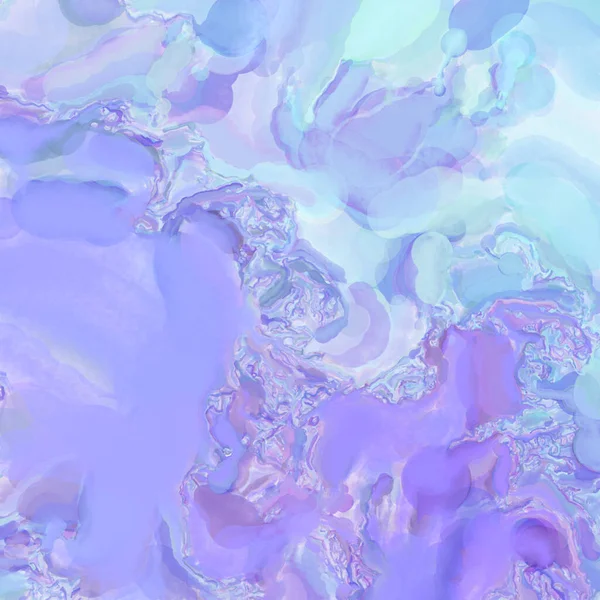 El yapımı sürreal soyut desenli suluboya. Modern sanatsal resim. 2D çizim. Arkaplan boyası karışımı. Yaratıcı duvar sanatı. Çağdaş sanat.