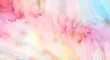 2D çizim. Sanatsal arkaplan resmi. Tablo üzerinde soyut resim. Çağdaş sanat. El yapımı resim. Renkli doku. Modern sanat eserleri. Yüzeyde suluboya fırça darbeleriyle boyama.