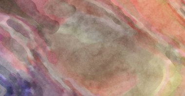 Pastel renklerde suluboya resim. Poster, duvar sanatı, afiş, kart, kitap kapağı ya da ambalaj için rahatlatıcı kompozisyonun yumuşak renkli çizimi. Modern fırça darbeleri resim.