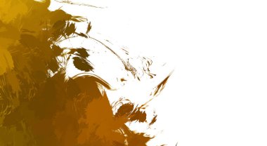 Taranmış Boyalı Soyut Arkaplan. Vahşi kaotik fırça darbeleri. Boya darbeleri. 2D İllüstrasyon. Fırça darbeli resim. 