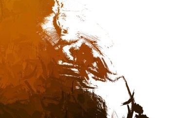 Duvar sanatı Eşsiz ve yaratıcı illüstrasyon. Fırça darbesi ile boyanmış. Renkli fırça darbelerinin soyut arkaplanı. Fırçalanmış canlı duvar kâğıdı. Boyalı sanatsal yaratım.