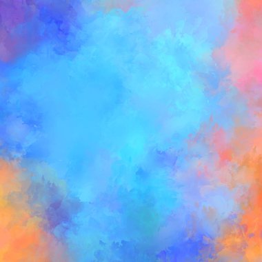 Duvar sanatı Eşsiz ve yaratıcı illüstrasyon. Fırça darbesi ile boyanmış. Renkli fırça darbelerinin soyut arkaplanı. Fırçalanmış canlı duvar kâğıdı. Boyalı sanatsal yaratım.