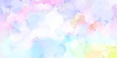 2D çizim. Sanatsal arkaplan resmi. Tablo üzerinde soyut resim. Çağdaş sanat. El yapımı resim. Renkli doku. Modern sanat eserleri. Yüzeyde suluboya fırça darbeleriyle boyama.