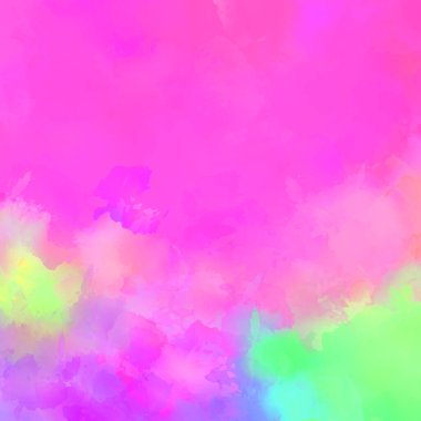 Duvar sanatı Eşsiz ve yaratıcı illüstrasyon. Fırça darbesi ile boyanmış. Renkli fırça darbelerinin soyut arkaplanı. Fırçalanmış canlı duvar kâğıdı. Boyalı sanatsal yaratım.