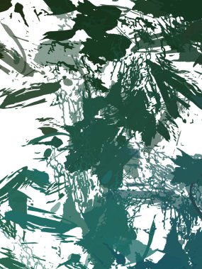 Renkli fırça darbelerinin 2B çizimi. Dekoratif doku resmi. Canlı boya desenli arka plan. Kaotik fırça darbeleri resim.