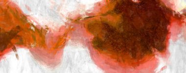 Soyut arkaplanda pürüzlü fırça darbeleri. Fırça boyası. Renkli boya darbeleri. Eşsiz duvar sanatı. Tuvaldeki modern sanat. Renkli çağdaş sanat eserleri. 