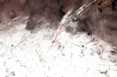 Modern sanat. Taranmış Boyalı Soyut Arkaplan. Fırça darbesi ile boyanmış. Boya darbeleri. 2B Görüntü