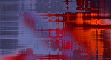 Soyut arkaplan. Yaşlanmış grunge dokusunda geometrik elementler. Farklı renk desenli grafiksel illüstrasyon.