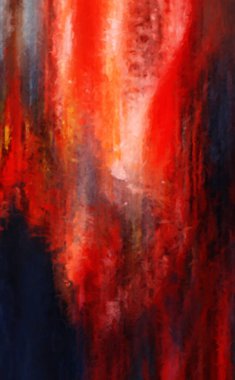 Modern sanat. Renkli çağdaş sanat eserleri. Renkli boya darbeleri. Soyut arkaplanda fırça darbeleri. Fırça boyası. Eşsiz duvar sanatı.