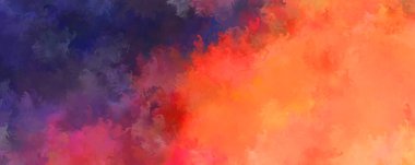 Sanatsal soyut arkaplan. Doku boyalı duvar kağıdı. Boya darbeleriyle yaratıcı bir illüstrasyon. Fırça desenli resim.