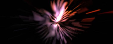 Işık parçacık izleri. Parlayan parçacıkları ve çizgileri olan ışık patlaması yıldızı. Güzel hareketli soyut ışın arkaplanı.